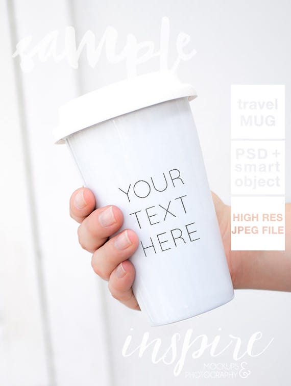 Ceramic Travel Mug Mockup Psd Smart Object