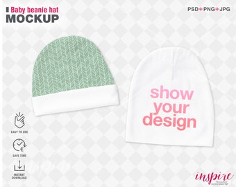 Download Baby Beanie Mockup Etsy