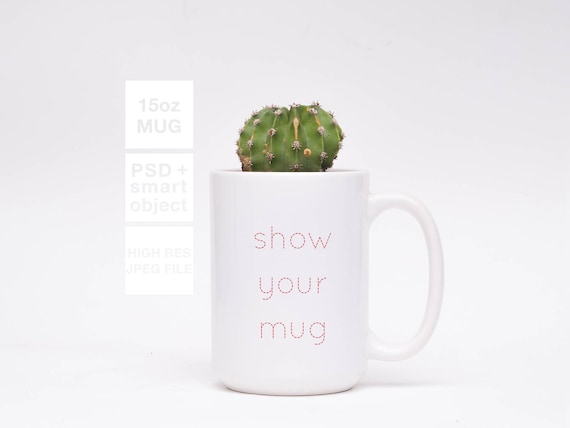 Download 15oz Ceramic Mug With Cactus Mockup Psd Free Stationery Mockup Templates Update