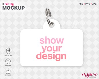 Download Pet Tag Mockup Etsy