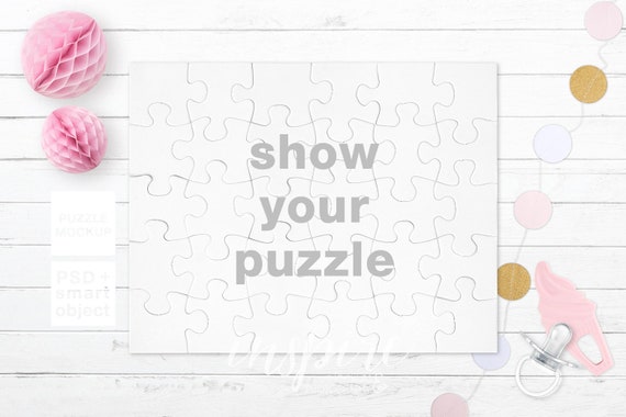 Download 30 Pieces Puzzle Mockup Psd Smart Object Nordic Styled Etsy