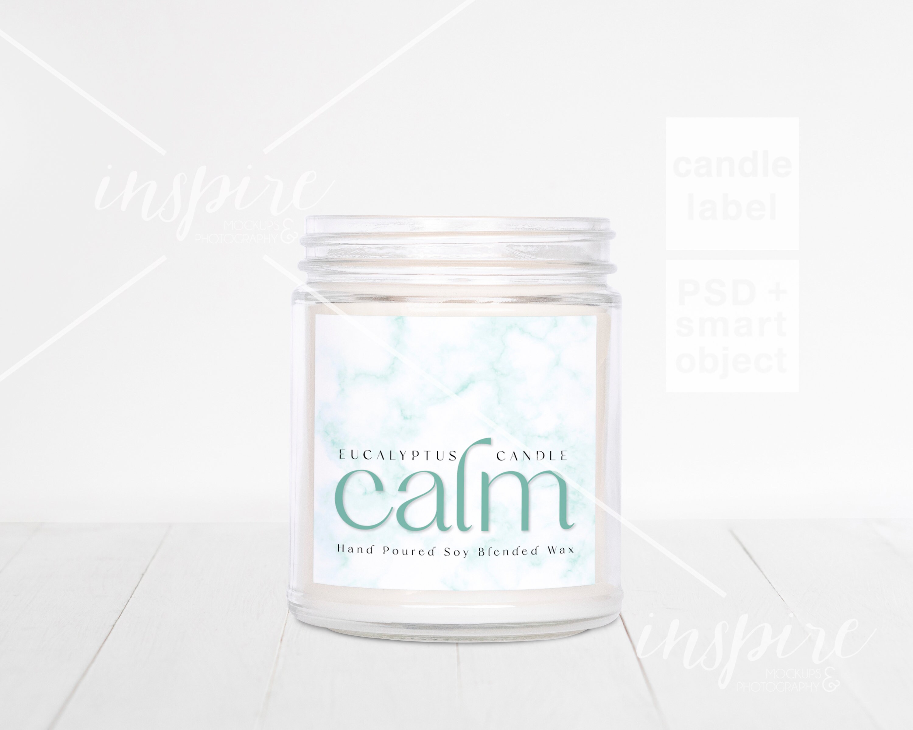 9oz Candle Mockup PSD Mockup / Nordic Styled Stock for