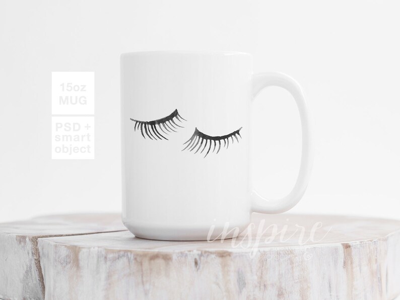 Download 15oz Ceramic Mug Mockup / PSD Smart Object Layer / Neutral ...