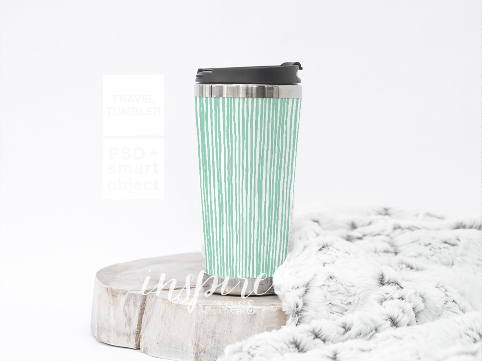Travel Tumbler Mockup / PSD Smart Object / Insulated Tumbler Etsy