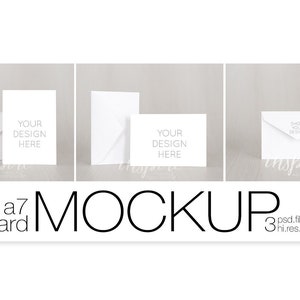 A7 Card or Invitation Mockup Bundle / Styled Stock Photography - Etsy