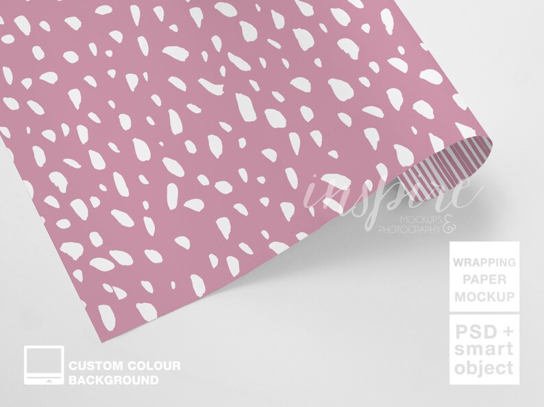 Download Gift Wrapping Paper Roll Mockup / PSD Smart Object Layer ...