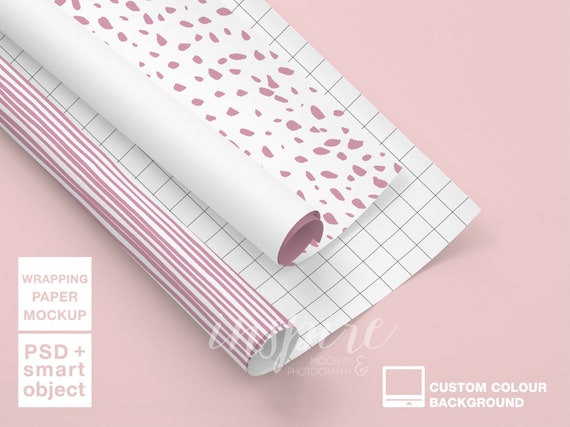 Download Gift Wrapping Paper Roll Mockup / PSD Smart Object Layer ...