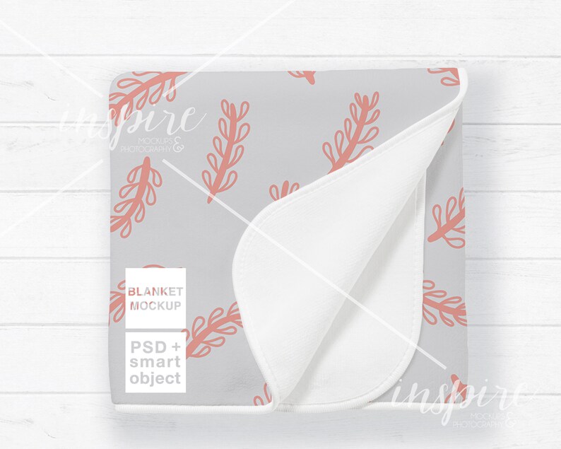 Download Folded Soft Fleece Blanket Styled Mockup / PSD Smart ...