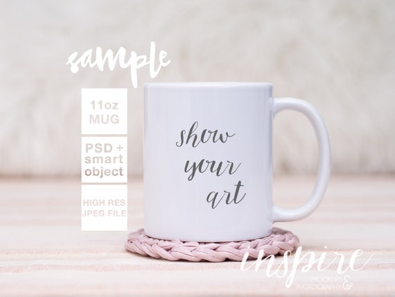 11oz Ceramic Mug Mockup Psd Smart Object Neutral Etsy