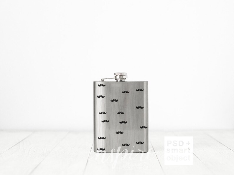 Download Stainless Steel Sublimation Hip Flask Mockup / PSD Smart | Etsy