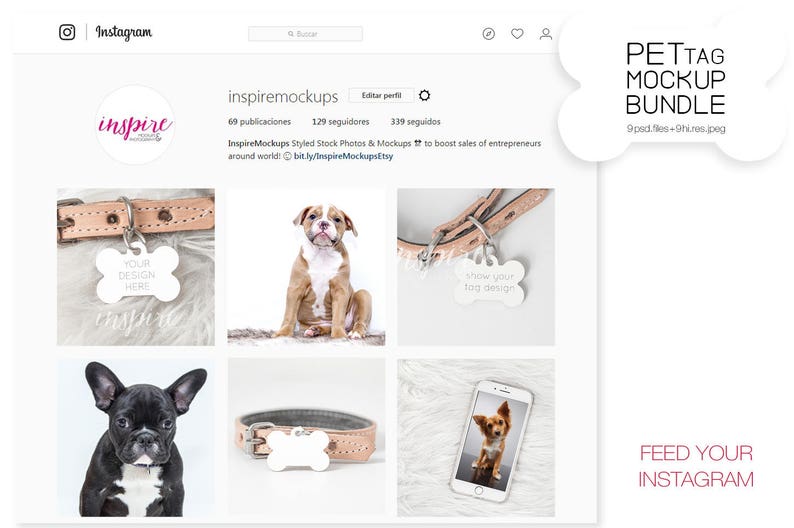 Download Bone Dog Tag Mockup Bundle / PSD Smart Object / Nordic ...