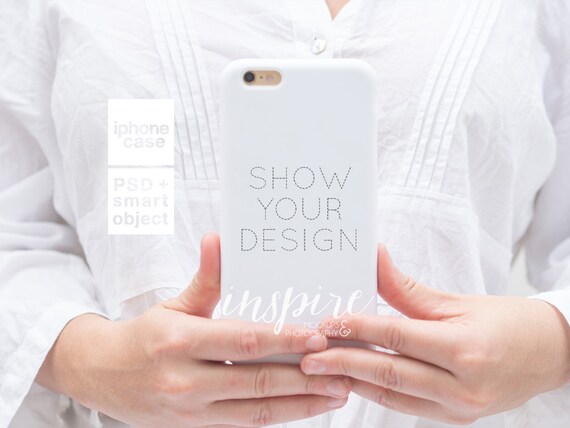 Iphone Case Mockup Psd Smart Object Styled Stock Etsy