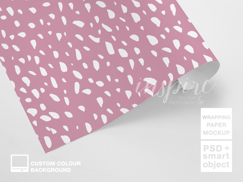 Download Gift Wrapping Paper Roll Mockup / PSD Smart Object Layer / | Etsy
