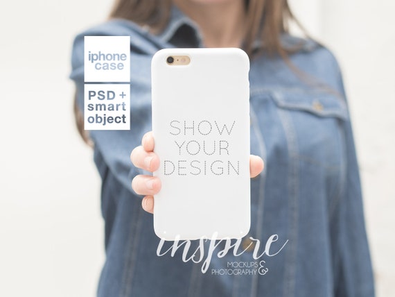 Iphone Case Mockup Psd Smart Object Styled Stock Etsy