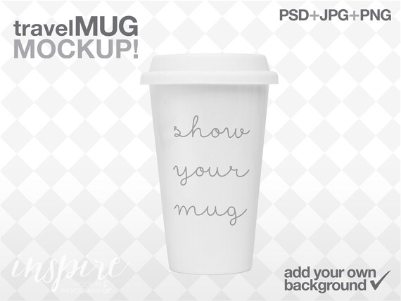 Travel Ceramic Mug Mockup Add Your Own Background Product Etsy
