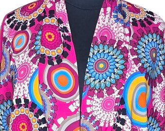 Círculos Kimono Robe Cover-Up