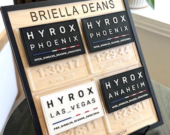 Patch and Proof: The Quad | 4 Patch Display | Hyrox Patch | Athlete Gift