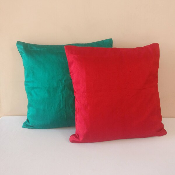 Raw Silk Pillow Etsy