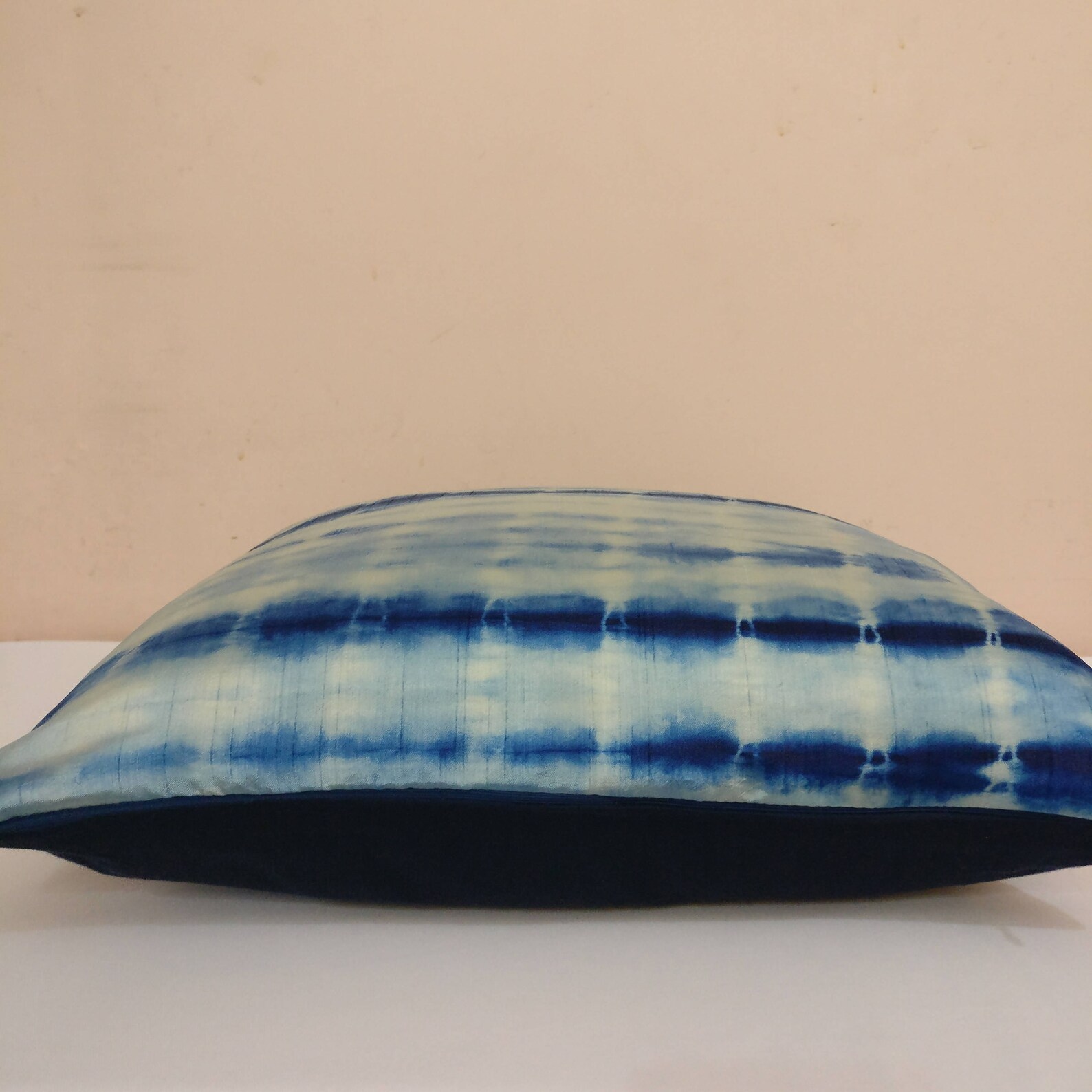 Blue Pillow Cover/ Tie Dye Pillow/ Blue Silk Pillow Cover/ 16 Etsy