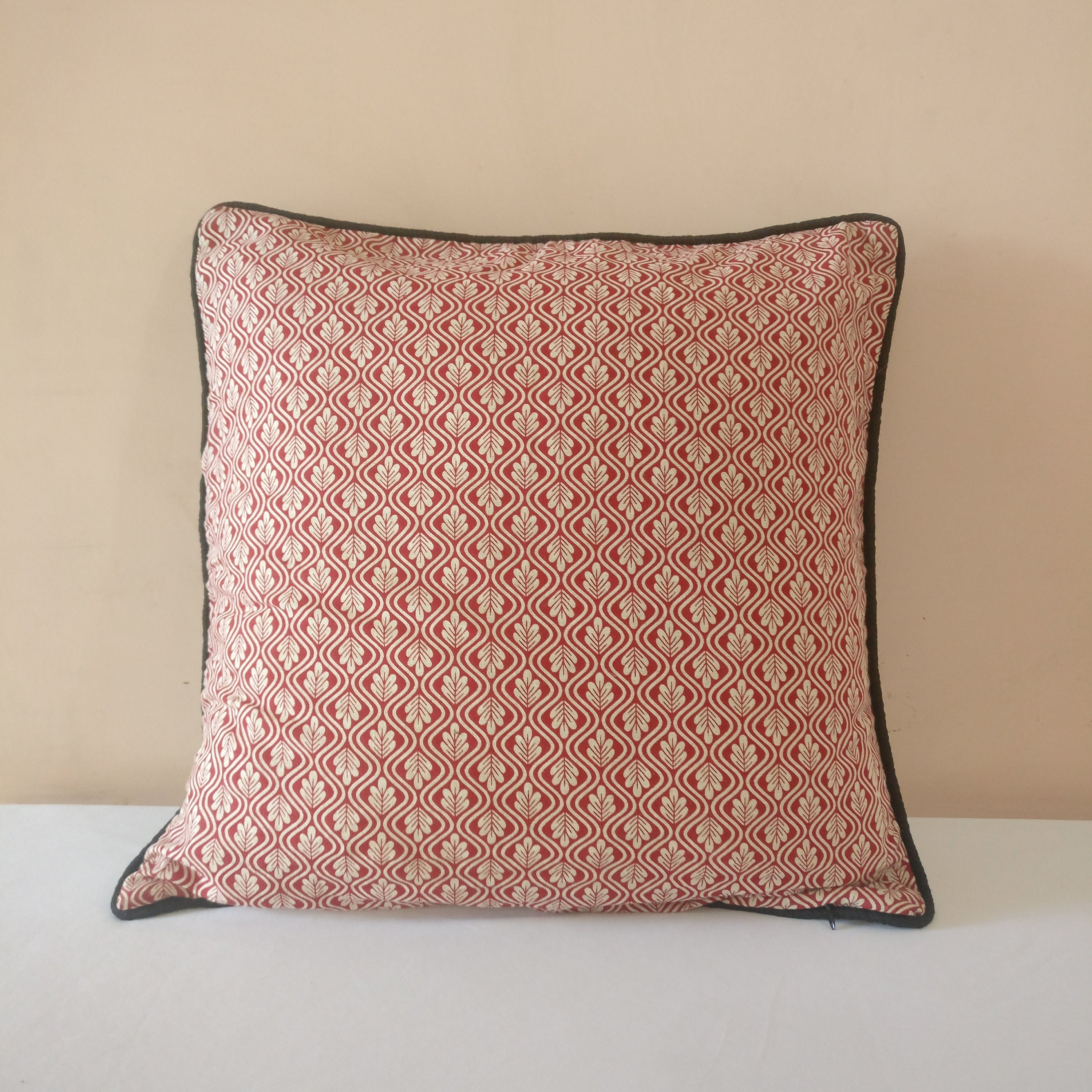 Reversible Pillow/ Black & Red Pillow Cover/ Eco Friendly Etsy
