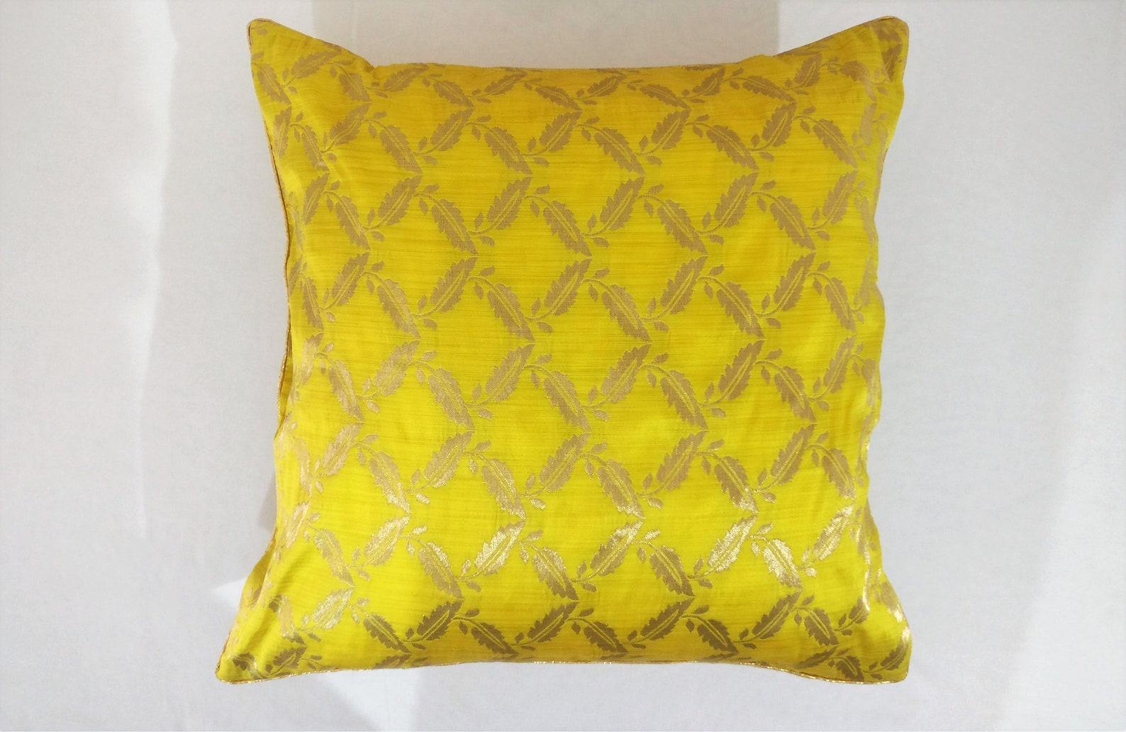 Yellow Pillow Cover/ Yellow Gold Pillow/ Lemon Pillow Cover/ Etsy