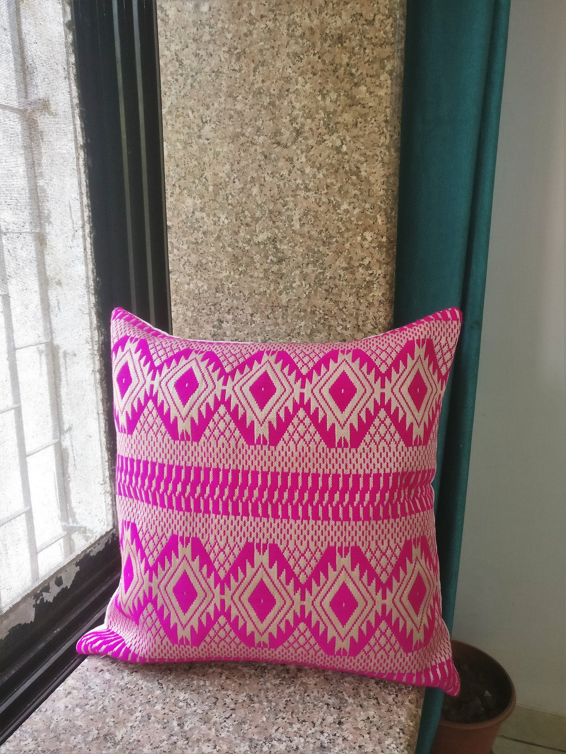 Pink Gold Pillows/ Pink Pillow Cover/ Euro Shams/ Decorative Etsy