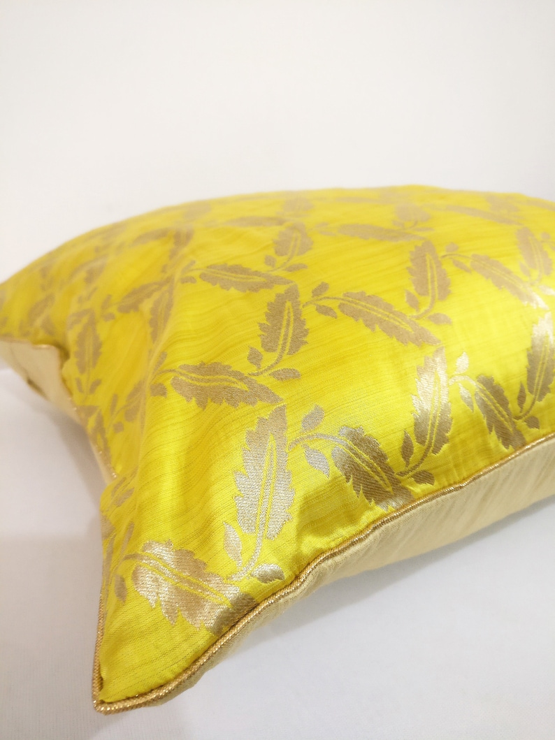 Yellow Pillow Cover/ Yellow Gold Pillow/ Lemon Pillow Cover/ Etsy
