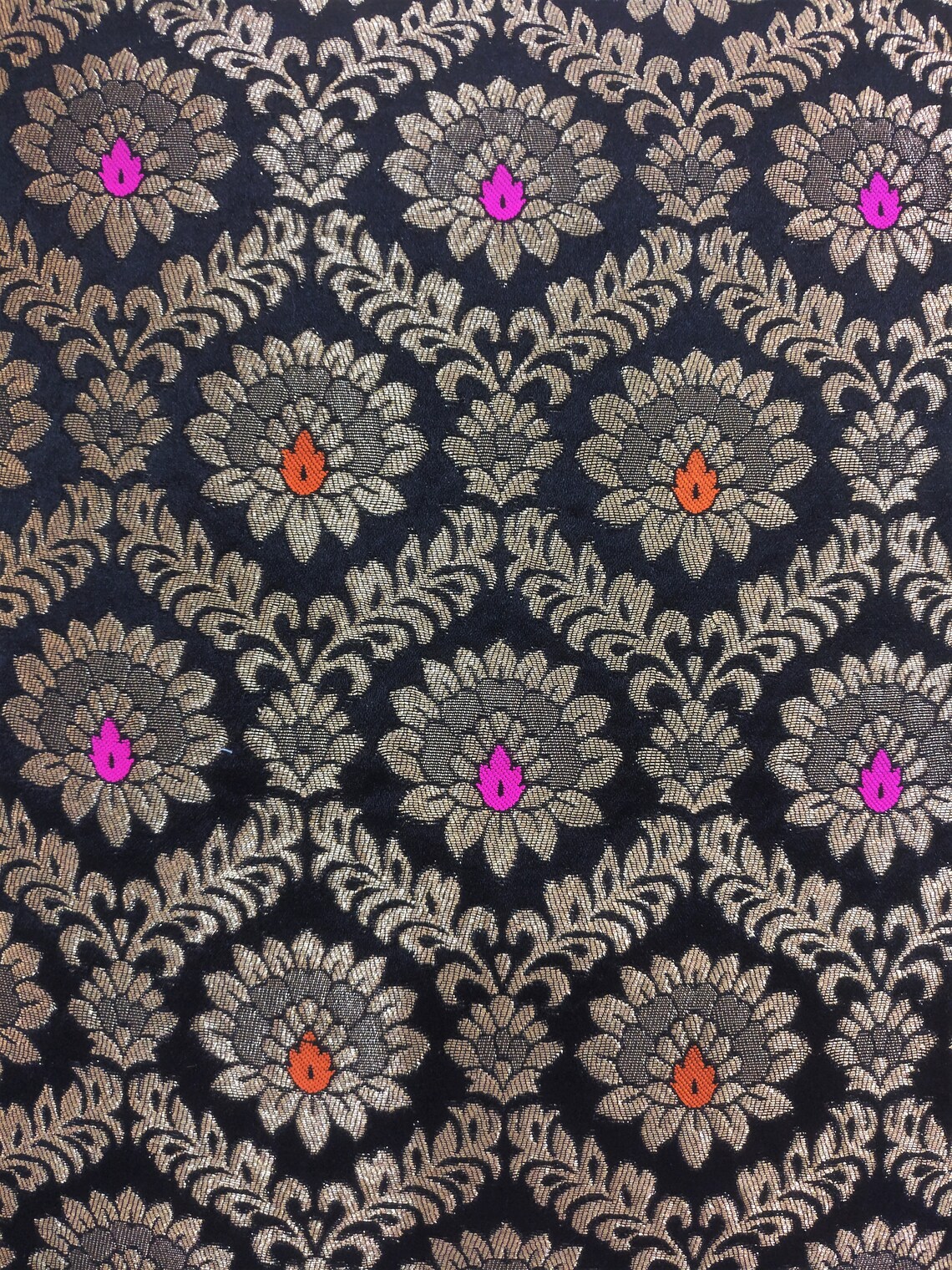 Black Gold Floral Pillow/ Colorful Pillow Cover/ Festive Etsy