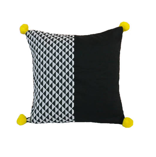 Black & White Pillow Cover/ Geometric Print Pillow Cover/ Etsy