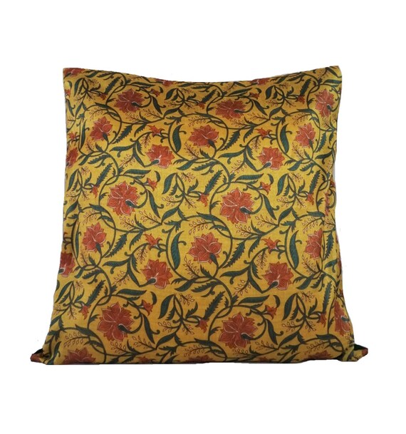 Yellow Green Pillow Cover/ Pillow Cover 20 X 20/ Floral Pillow Etsy
