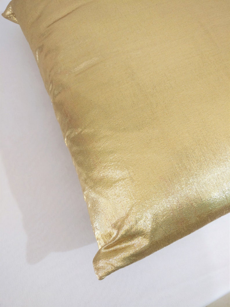 Gold Pillow Covers/ Gold Cushion Covers/ Handmade Gold Pillow/ Etsy