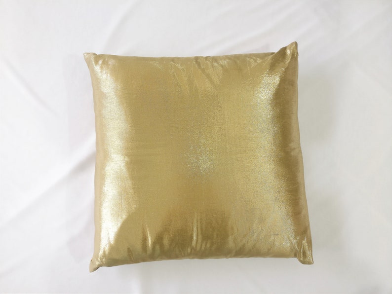 Gold Pillow Covers/ Gold Cushion Covers/ Handmade Gold Pillow/ Etsy