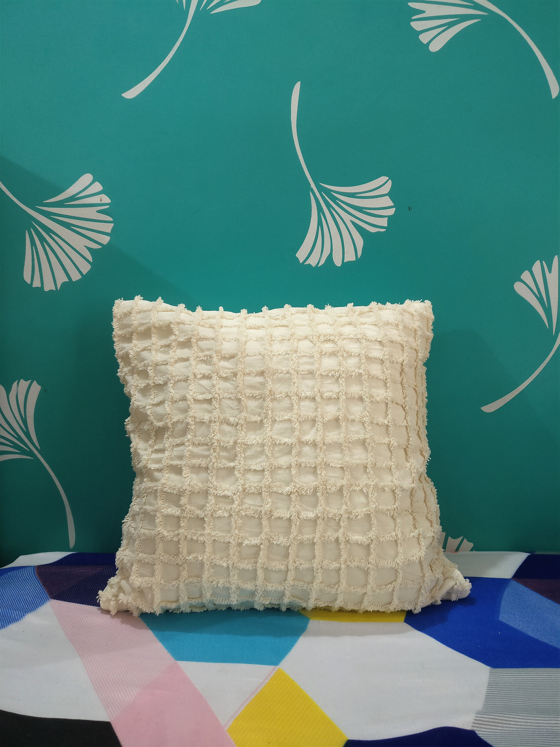Off White Pillow/ Checks Pillow/ Boho Pillow Cover/ White Etsy