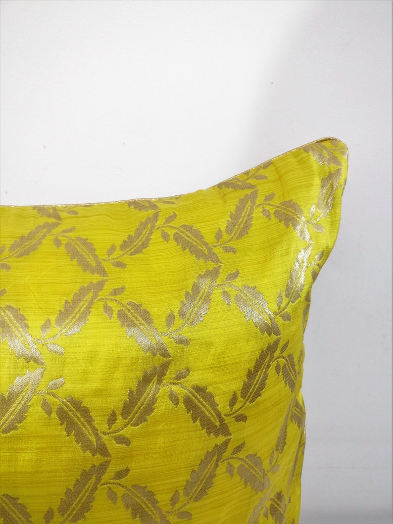 Yellow Pillow Cover/ Yellow Gold Pillow/ Lemon Pillow Cover/ Etsy