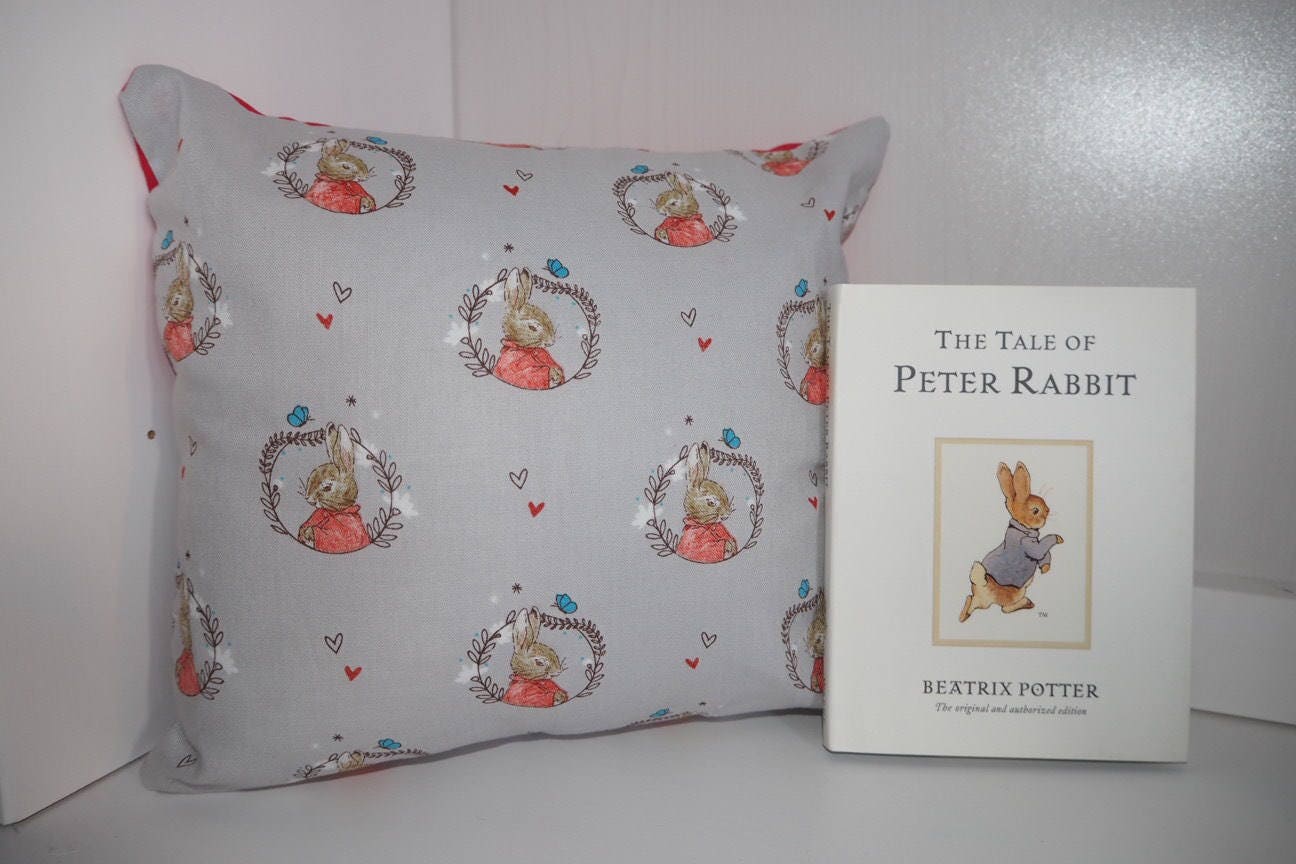 Peter Rabbit Hand Made Book Cushion Including Book, Beatrix Potter ...