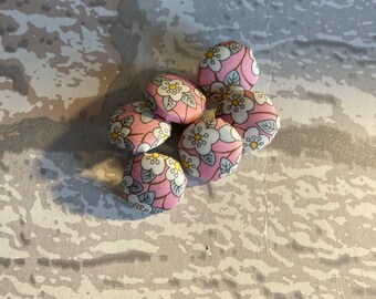 Liberty Print Fabric Buttons / Liberty Buttons