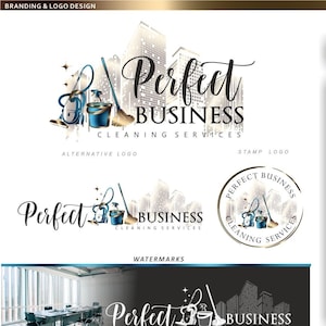 Kommerzielles Wohn-Reinigungslogo, Service-Logo-Design, Home-Haus-sauberes Marketing-Kit-Hauswirtschafts-Büro-Logo, Geschäftshaus-Logo 279