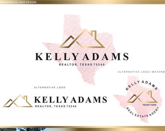 Design de logotipo imobiliário, logotipo personalizado do estado, marca do corretor de imóveis, logotipo do mapa, design do logotipo imobiliário, corretor de imóveis com marca d'água, logotipo da casa, logotipo pré-fabricado 53.1