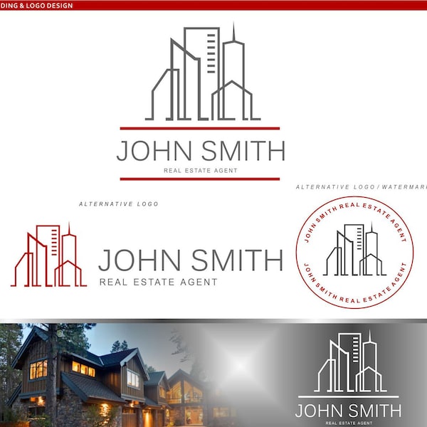 Real Estate Logo, Realtor Branding Schild, Real Estate Visitenkarte, Realtor Logo, Branding Kit, Watermark Logo Keller Williams Branding 21