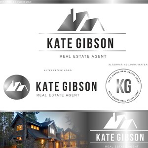 Onroerend goed logo ontwerp, Agent logo, Onroerend goed visitekaartje, Makelaar logo, Branding Kit, Watermerk aangepast logo, Te koop teken Stamp 19