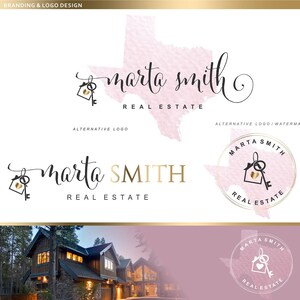 Staat Logo ontwerp, Onroerend goed Logo, Makelaar Logo, Huis Sleutel Logo, Premade Logo, Watermerk Logo, Visitekaartje Makelaar Realtor Marketing 79.1