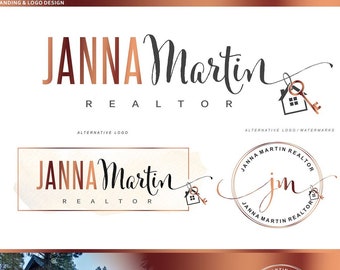 Realtyhaus Logo Branding Kit, Realtor Visitenkarte, Schild Stempel