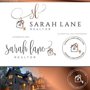 Logo immobiliare, Logo dell'agente immobiliare, Logo della chiave della casa, Design del logo d'oro, Logo prefabbricato, Logo della filigrana, Broker di biglietti da visita, Marketing dell'agente immobiliare 42.1