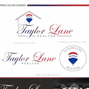 Diseño del logotipo de bienes raíces, logotipo del globo REMAX, kit de marca, logotipo del agente de bienes raíces, sello de marketing del agente de bienes raíces Logotipo clave de la casa, Diseño del corredor 84