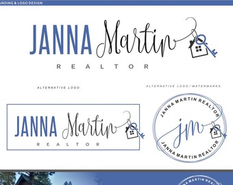 Realtor logo design, Real Estate, Broker brand, Key House logo, Branding Kit, Realty Logo design, Stamp, Real Estate Keller Williams, 62.1