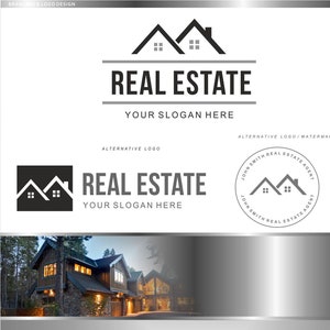 Casa de logotipo imobiliário, design de logotipo de agente, cartão de visita imobiliário, logotipo de corretor de imóveis, kit de branding, logotipo de marca d'água Keller Williams realty 20.1