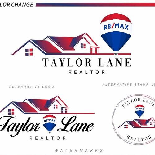 REMAX Realtor Logo Real Estate Logo Design Branding Kit Etsy