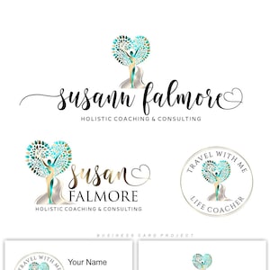 Yoga Therapy Psychology Logo, Human Path Life Coach Logo Design ...