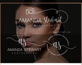 Transparentes Wasserzeichen Logo, Fotografie Logo, Branding Fotografie, Kamera Logo, Minimal Logo, Weiß Schwarz Logo Branding, Hochzeit Logo 22