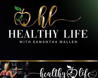 Design de logotipo de nutrição, logotipo de marca Apple Fitness Diet, logotipo de coaching de vida, logotipo de terapia de saúde, contorno corporal de bem-estar, psicologia 272